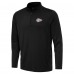 Kansas City Chiefs Antigua Reprocess Quarter-Zip Top - Black