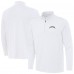 Los Angeles Chargers Antigua White Reprocess Quarter-Zip Top Los Angeles Chargers Antigua White Reprocess Quarter-Zip Top