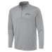 Los Angeles Chargers Antigua Gray Reprocess Quarter-Zip Top