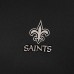 New Orleans Saints Antigua Black Reprocess Quarter-Zip Top