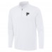 Atlanta Falcons Antigua White Reprocess Quarter-Zip Top