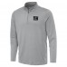 New York Giants Antigua Gray Reprocess Quarter-Zip Top
