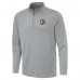 Pittsburgh Steelers Antigua Gray Reprocess Quarter-Zip Top
