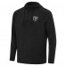 Толстовка Chicago Bears Antigua Heather Black Spikes Raglan Quarter-Zip