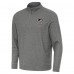 Green Bay Packers Antigua Heather Black Subtle Quarter-Zip Top