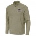 Green Bay Packers Antigua Heather Olive Subtle Quarter-Zip Top