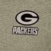 Green Bay Packers Antigua Heather Olive Subtle Quarter-Zip Top