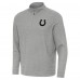 Indianapolis Colts Antigua Heather Gray Subtle Quarter-Zip Top