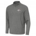 Kansas City Chiefs Antigua Subtle Quarter-Zip Top -  Heather Black