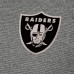 Las Vegas Raiders Antigua Heather Black Subtle Quarter-Zip Top