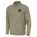Las Vegas Raiders Antigua Heather Olive Subtle Quarter-Zip Top