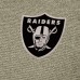 Las Vegas Raiders Antigua Heather Olive Subtle Quarter-Zip Top