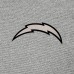 Los Angeles Chargers Antigua Heather Gray Subtle Quarter-Zip Top