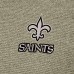 New Orleans Saints Antigua Heather Olive Subtle Quarter-Zip Top