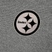 Pittsburgh Steelers Antigua Heather Black Subtle Quarter-Zip Top