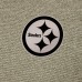 Pittsburgh Steelers Antigua Heather Olive Subtle Quarter-Zip Top