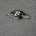Baltimore Ravens Antigua Subtle Quarter-Zip Top -  Heather Black