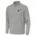Arizona Cardinals Antigua Heather Gray Subtle Quarter-Zip Top
