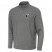 Arizona Cardinals Antigua Heather Black Subtle Quarter-Zip Top