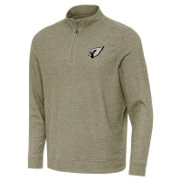 Arizona Cardinals Antigua Heather Olive Subtle Quarter-Zip Top