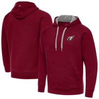 Arizona Cardinals Antigua Cardinal Brushed Carbon Victory Pullover Hoodie