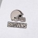 Толстовка Cleveland Browns Antigua White Brushed Carbon Victory