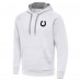 Indianapolis Colts Antigua White Brushed Carbon Victory Pullover Hoodie