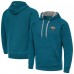Jacksonville Jaguars Antigua Teal Brushed Carbon Victory Pullover Hoodie