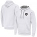 Las Vegas Raiders Antigua White Brushed Carbon Victory Pullover Hoodie