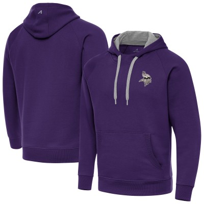 Толстовка Minnesota Vikings Antigua Brushed Carbon Victory - Purple