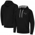 New England Patriots Antigua Black Brushed Carbon Victory Pullover Hoodie