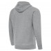 New York Jets Antigua Heather Gray Brushed Carbon Victory Pullover Hoodie