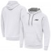 New York Jets Antigua White Brushed Carbon Victory Pullover Hoodie New York Jets Antigua White Brushed Carbon Victory Pullover Hoodie