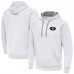 San Francisco 49ers Antigua White Brushed Carbon Victory Pullover Hoodie San Francisco 49ers Antigua White Brushed Carbon Victory Pullover Hoodie
