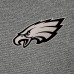 Кофта на короткой молнии Philadelphia Eagles Antigua Subtle - Heather Black