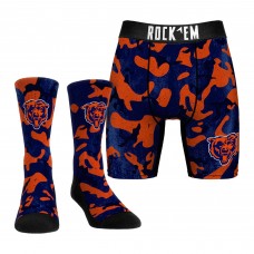 Chicago Bears Rock Em Socks Orange Team Armor Underwear and Crew Socks Combo Pack