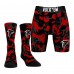 Atlanta Falcons Rock Em Socks Red Team Armor Underwear and Crew Socks Combo Pack