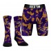 Baltimore Ravens Rock Em Socks Purple Team Armor Underwear and Crew Socks Combo Pack