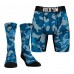 Detroit Lions Rock Em Socks Blue Team Armor Underwear and Crew Socks Combo Pack