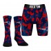 New England Patriots Rock Em Socks Red Team Armor Underwear and Crew Socks Combo Pack