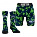 Seattle Seahawks Rock Em Socks Neon Green Team Armor Underwear and Crew Socks Combo Pack