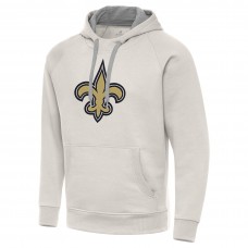 Толстовка New Orleans Saints Antigua Cream Victory Raglan