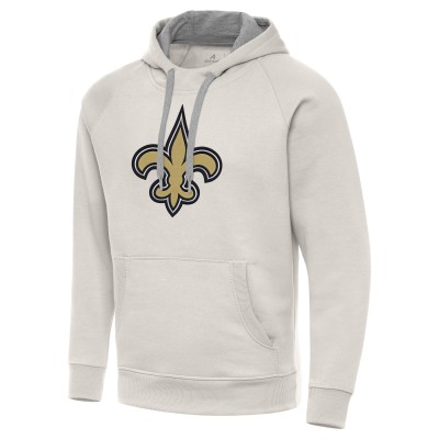 Толстовка New Orleans Saints Antigua Cream Victory Raglan