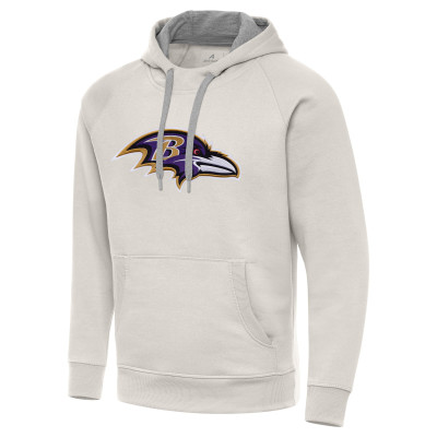 Толстовка Baltimore Ravens Antigua Cream Victory Raglan