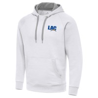 Los Angeles Chargers Antigua White Victory Pullover Hoodie