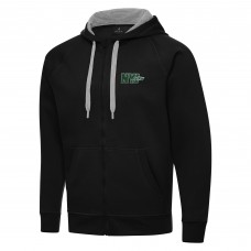 New York Jets Antigua Black Victory Full-Zip Hoodie New York Jets Antigua Black Victory Full-Zip Hoodie