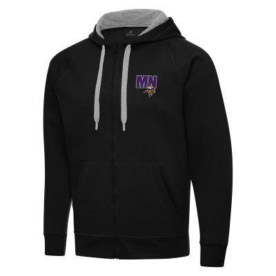 Толстовка на молнии Mens  Minnesota Vikings Antigua Victory - Black