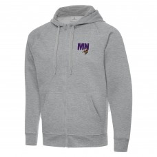 Толстовка на молнии Mens  Minnesota Vikings Antigua Victory - Heather Gray