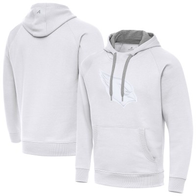 Arizona Cardinals Antigua White Victory Pullover Hoodie