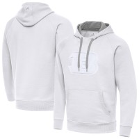 Cincinnati Bengals Antigua White Victory Pullover Hoodie